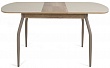 стол Портофино-2 (керамика) 80х120 (+32) (ноги металл мокко) (avorio/дуб каньон)