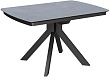 стол Атланта-3/Q (керамика) 130х90(+37) (ноги черные) (керамика ARMANI GREY)