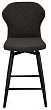 стул Марио полубарный нога черная 600 360F47 (Т190 горький шоколад)